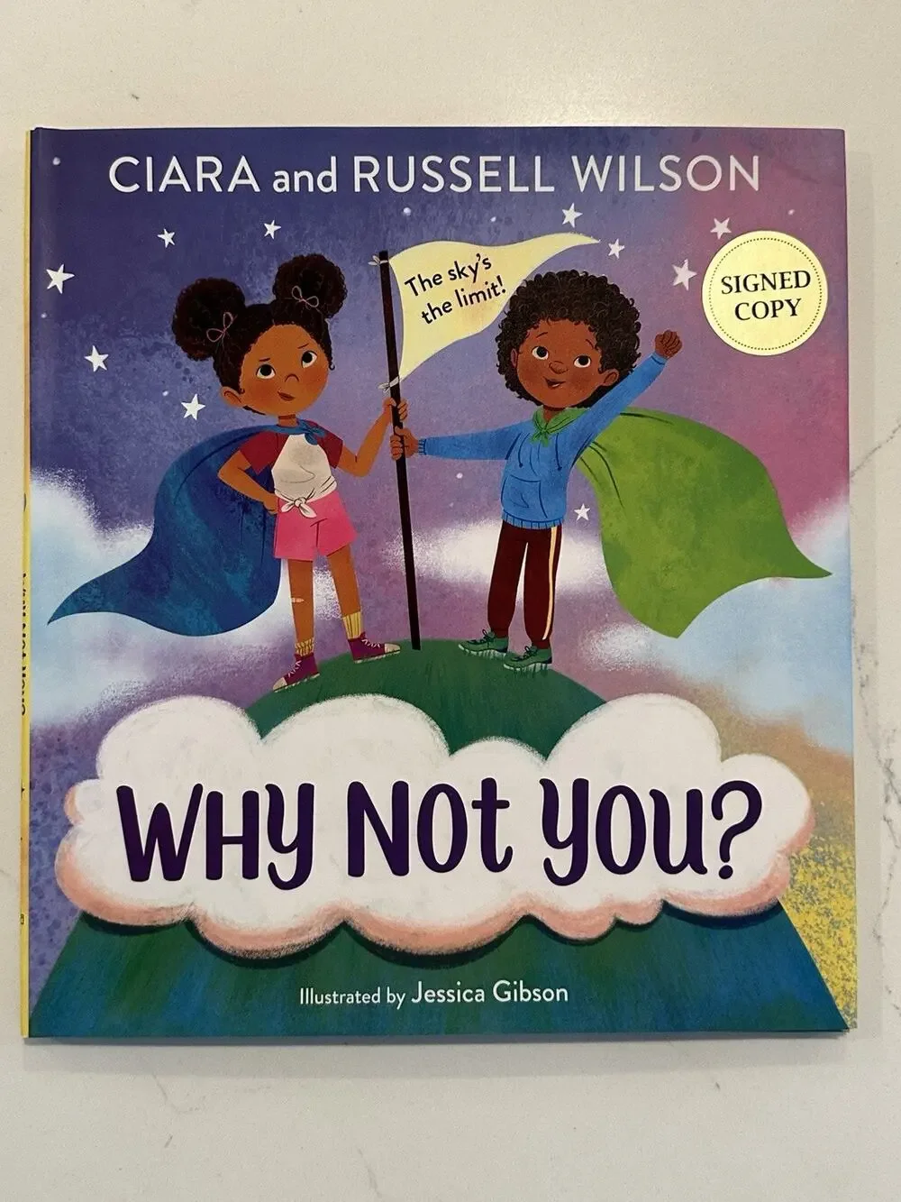 Russell Wilson and Ciara Signed Why Not You? (2022, Hardcover) Autographed #9